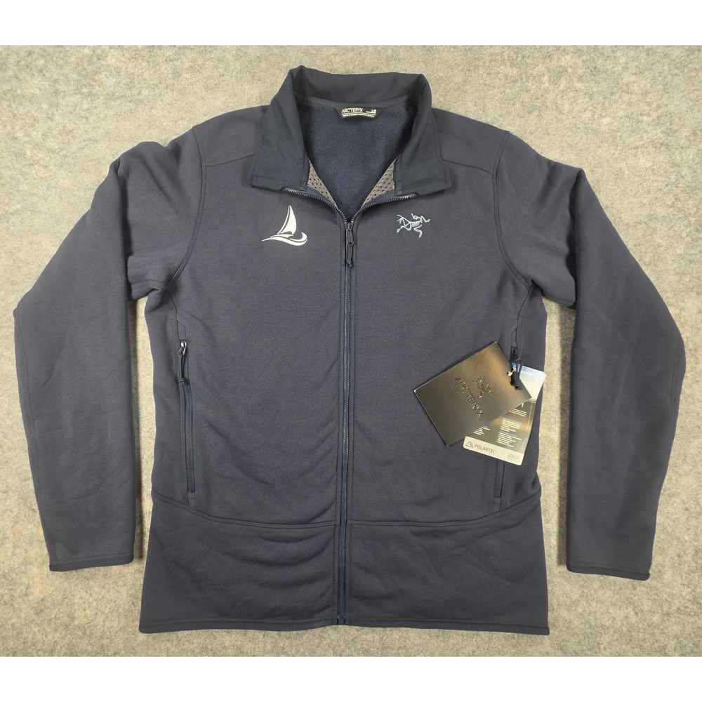 Arcteryx Kyanite Jacket Mens Large Cobalt Moon Polartec Fleece Sailboat Logo NWT
